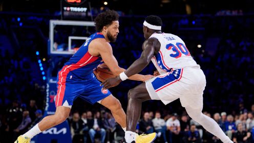 [腾讯全场集锦]🏀活塞送76人赛季首败 坎宁安26+8+8 马克西29+5 恩比德缺阵
